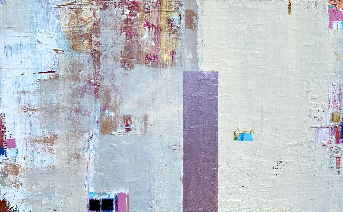 Geometric Abstract Acrylic Painting By Jason Forcier, 48 X 30, Simply Divine, Original Artwork