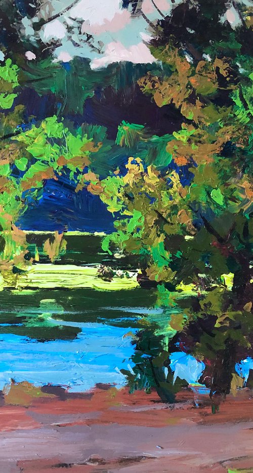 Summer day by the river by Sergey  Kachin