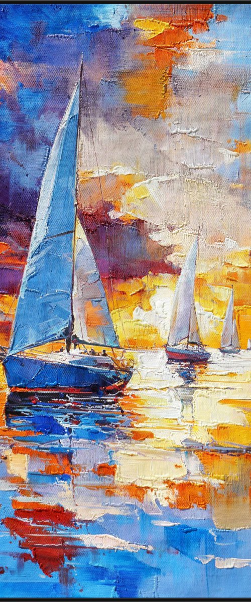 Sunset Regatta by Angel Chau