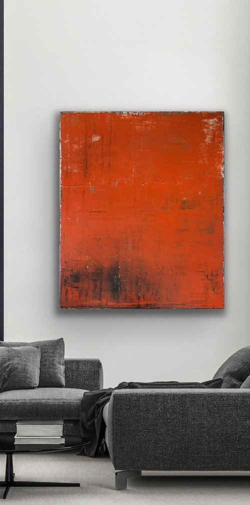 The Old Red Wall (XL 60x48in) by Robert  Tillberg