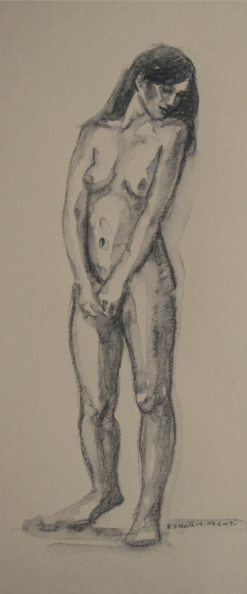 Standing female nude by Rory O’Neill