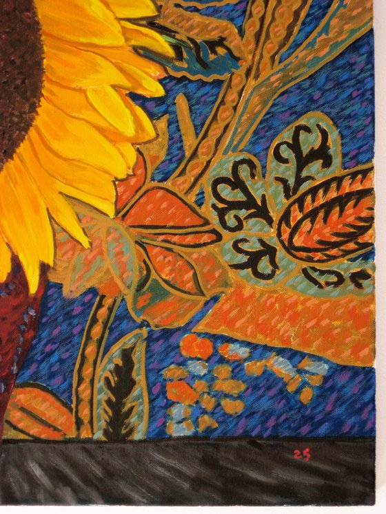 Large Three Sunflowers