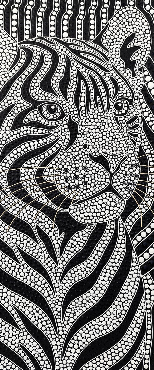 Psychedelic Tiger by Oxana Lazari