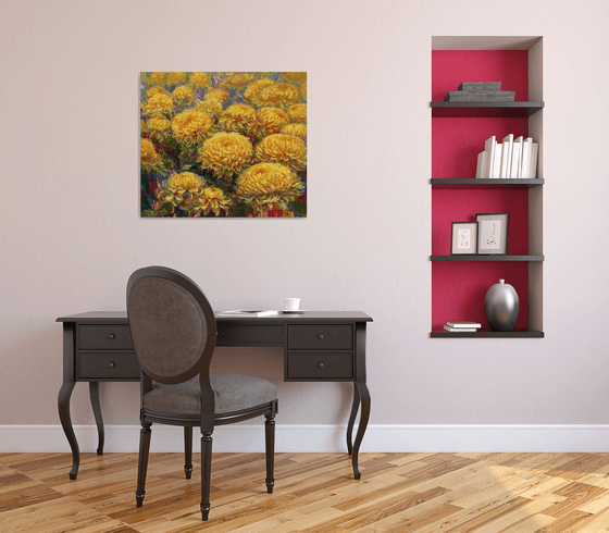 "Bouquet of yellow flowers"