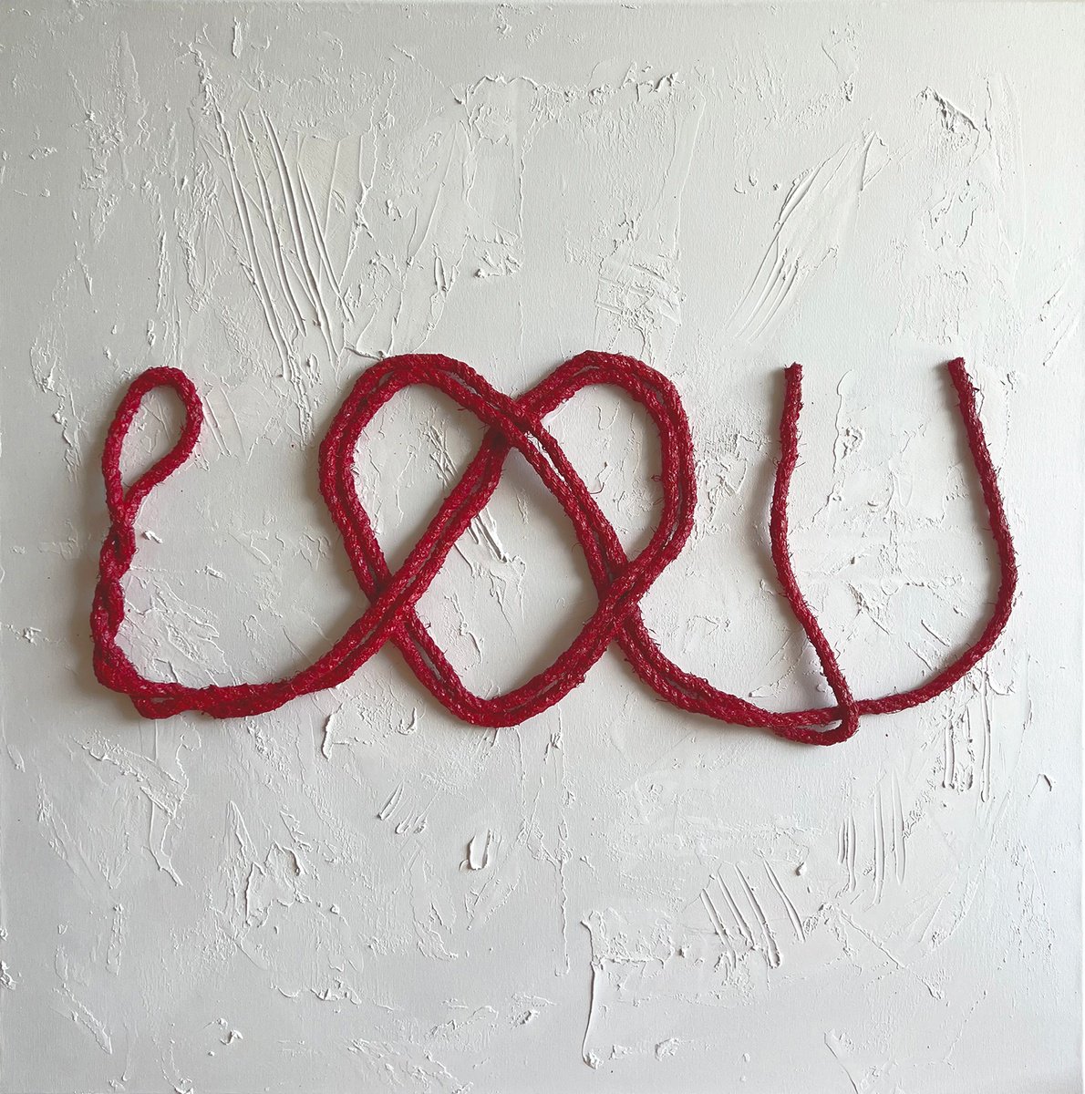 Abstract Acrylic Painting By Indie Ru, 39 X 39, I ?? U, Original Artwork