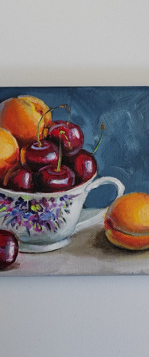 Apricot and cheery fruits by Leyla Demir