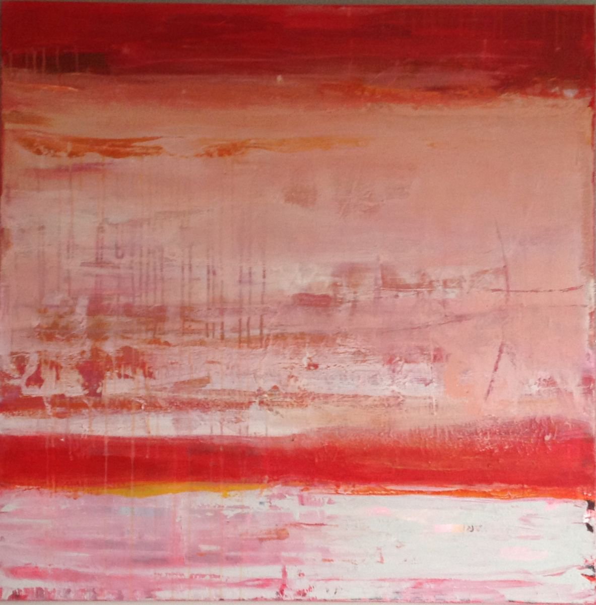 Misty Red by Hennie Van de Lande