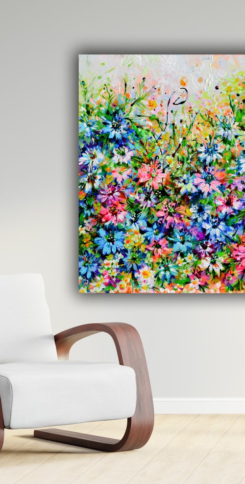 Love-in-a-Mist - Romantic Cottage Garden by Soos Roxana Gabriela