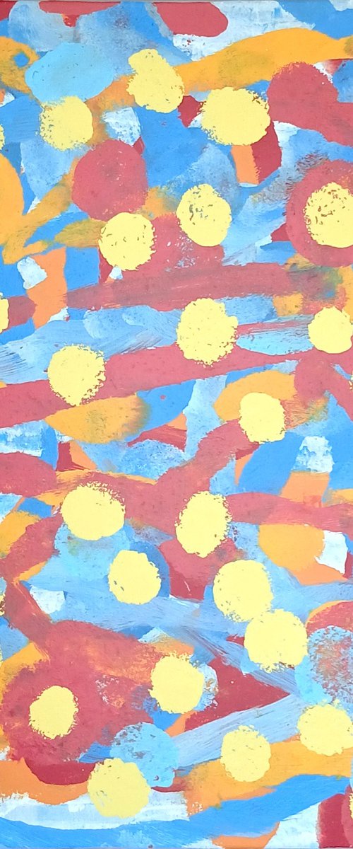 Spotty Pop Painting - JIZZ 03 - Lemon by jérôme hémain