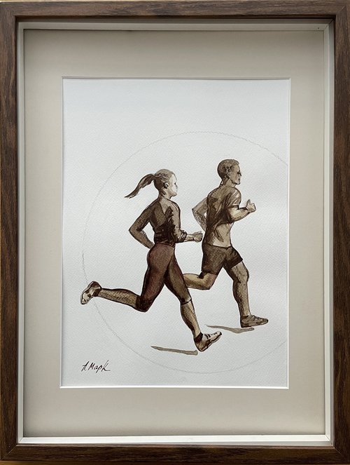 Body sport seria - running together by Anastassia Markovskaya
