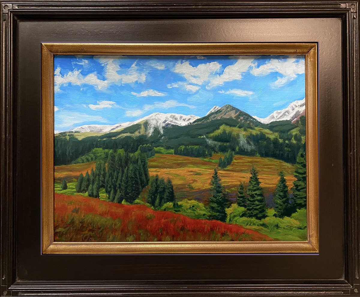 Colorado Landscape With Beautiful Flowers By Daniel Brian Fishback, 23 X 19, Artwork For Sale On Artfinder