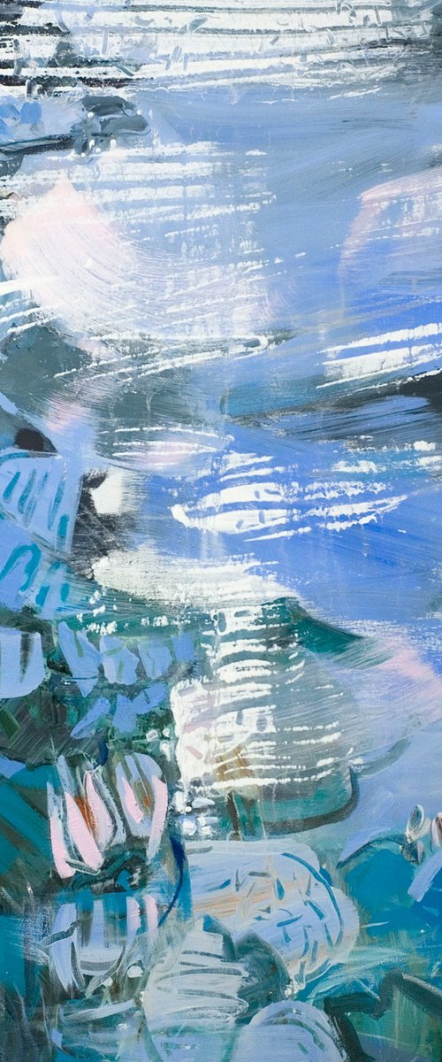 WATER LILIES IN THE MOONLIGHT by Mila Weis