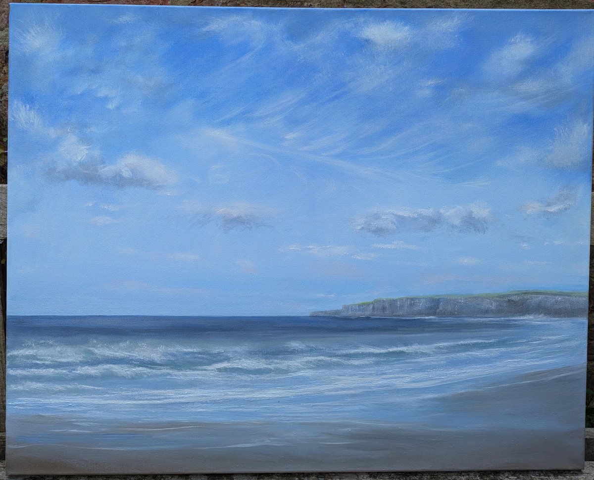 Feather Clouds Filey by Sarah Louise Armstrong