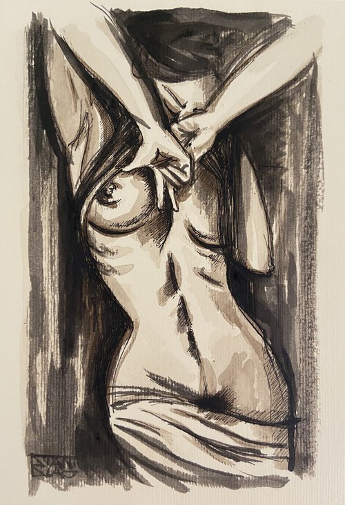 Study of nude by Vincenzo Stanislao