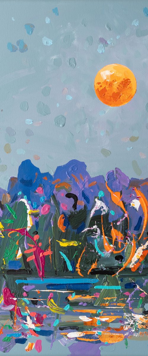 Moonlit Peaks 3 (AV Art) by Joseph Villanueva