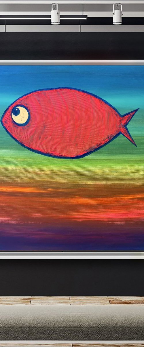 Goldfish in magic waters by Denys Kuvaiev