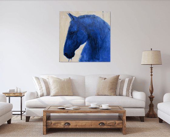 Blue horse
