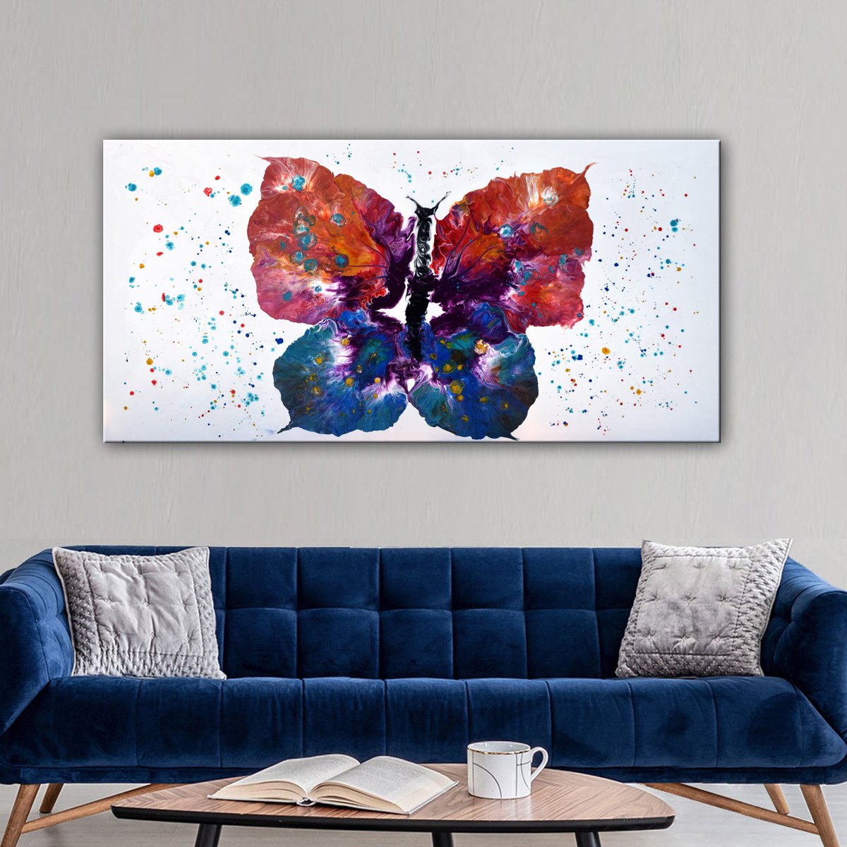 Batterfly - Extra Large Abstract Painting by Nataliya Stupak