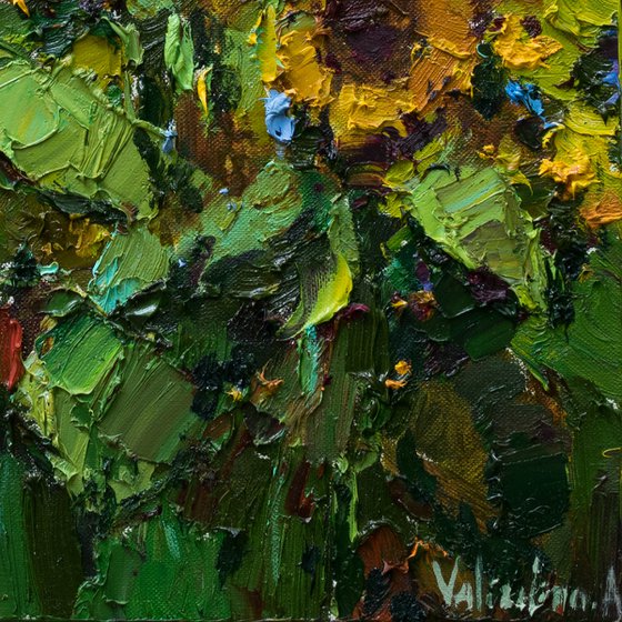 Sunflowers  Original Impasto Oil painting