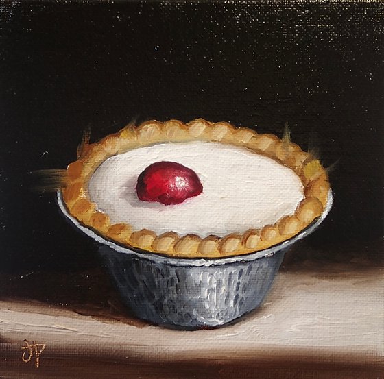 Bakewell tart still life