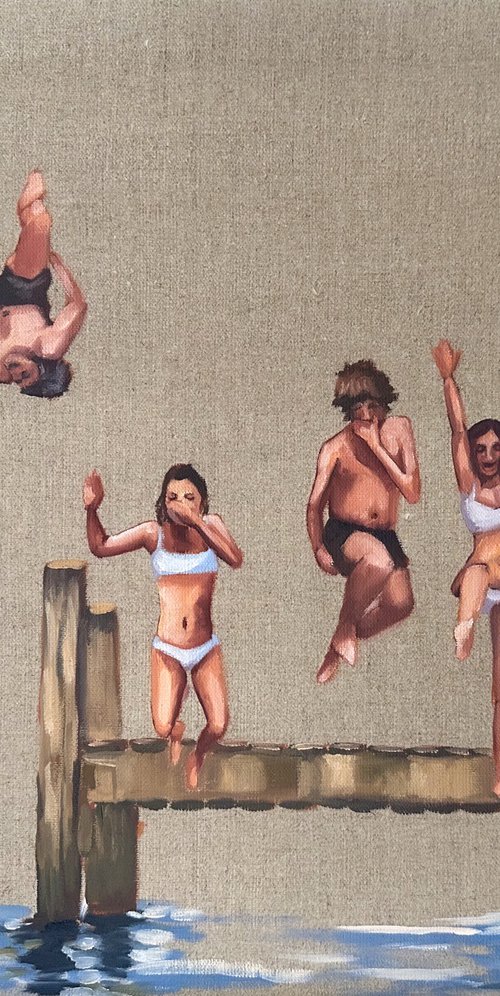 Summer diving with friends by Daria Gerasimova