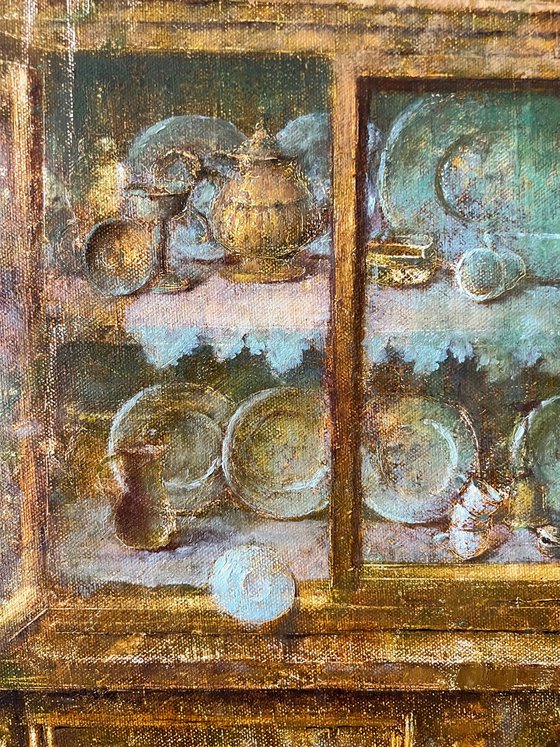 Wooden rustic cabinet