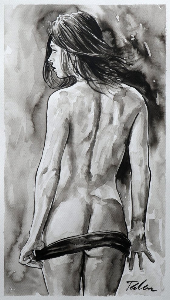 "Undress me" /30x52cm