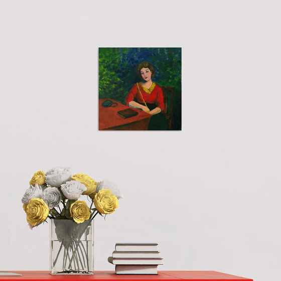 Waiting for her Valentine