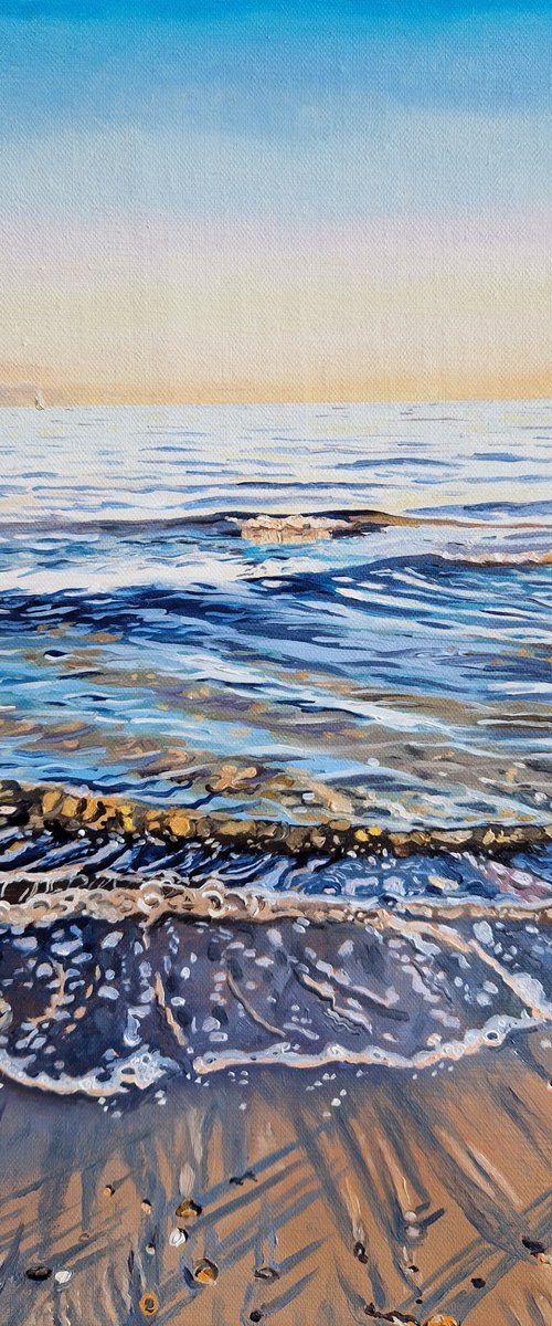 Das Meer im Abendlicht by Ulla Kutter