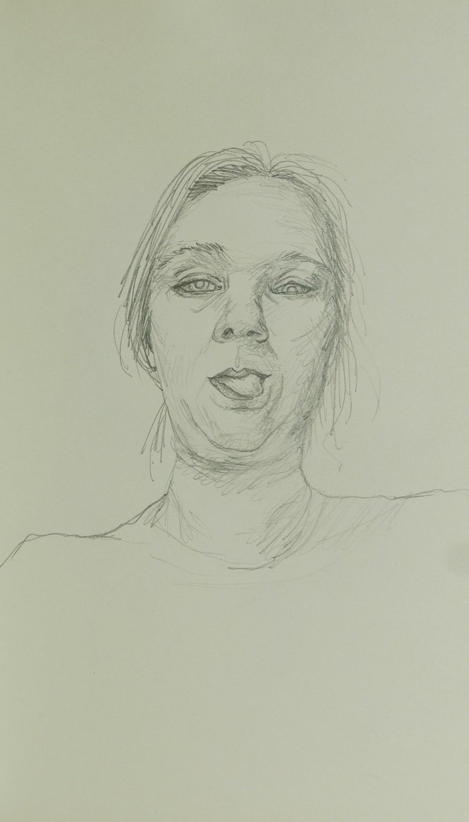 Face sketch July 3rd by Karina Danylchuk