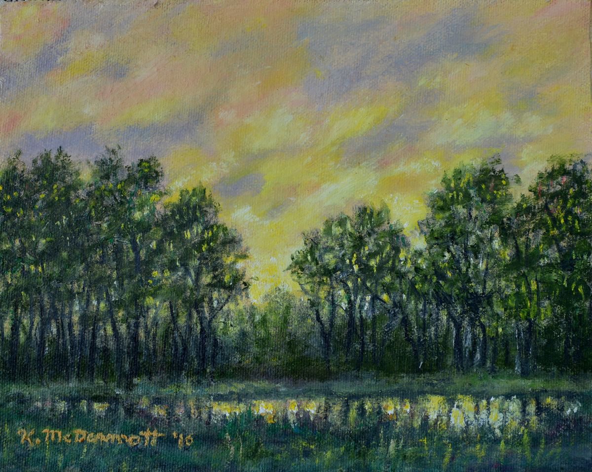After the Storm - 7X9 oil by Kathleen McDermott