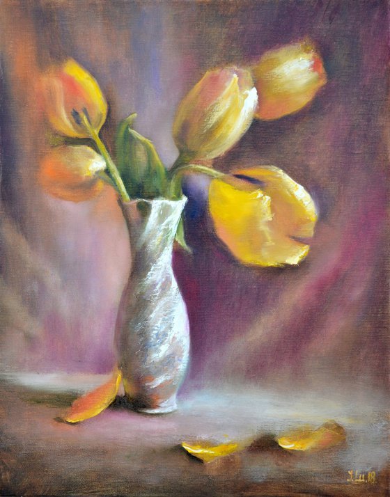 Yellow tulips