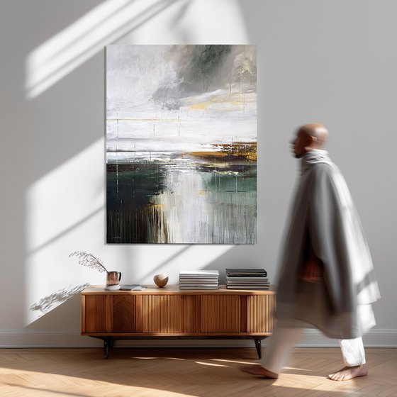 Emerald Divide. golden accents