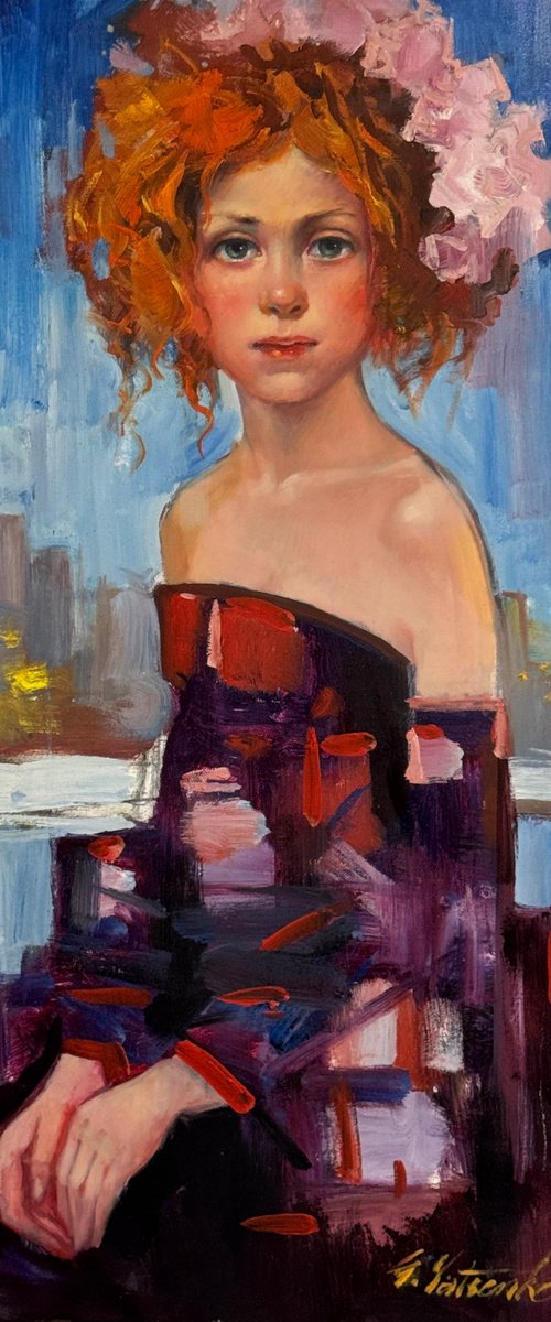 Red-Haired Girl by Sergei Yatsenko