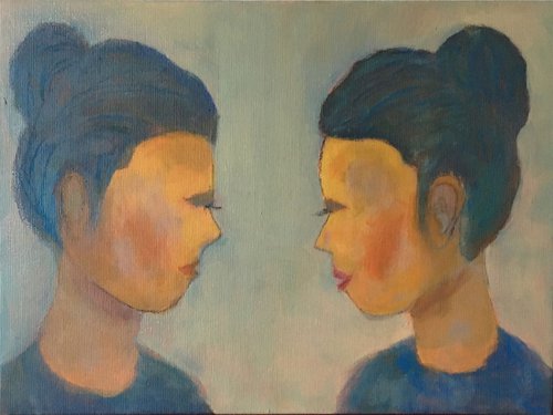 Study: two sisters by Paola Consonni