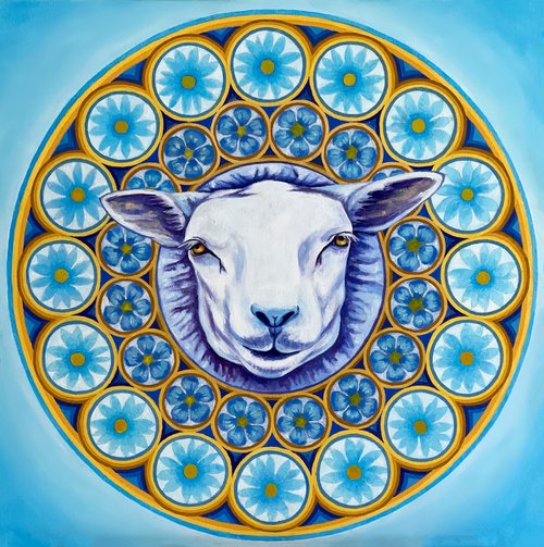 Mandala Blue Dolly by Diana Titova