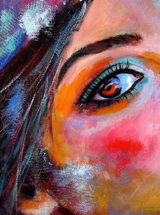 Girl with brown eyes II