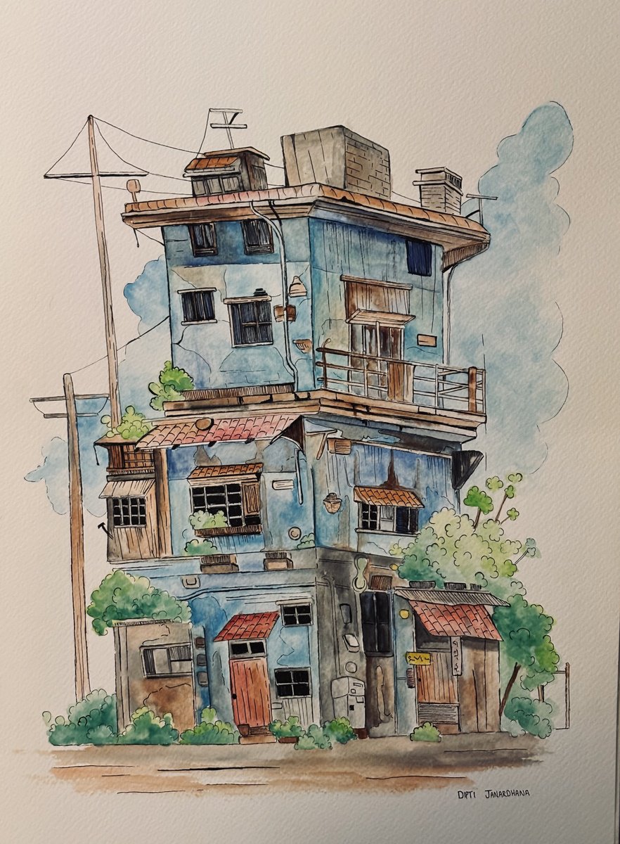 Blue House by Dipti Janardhana