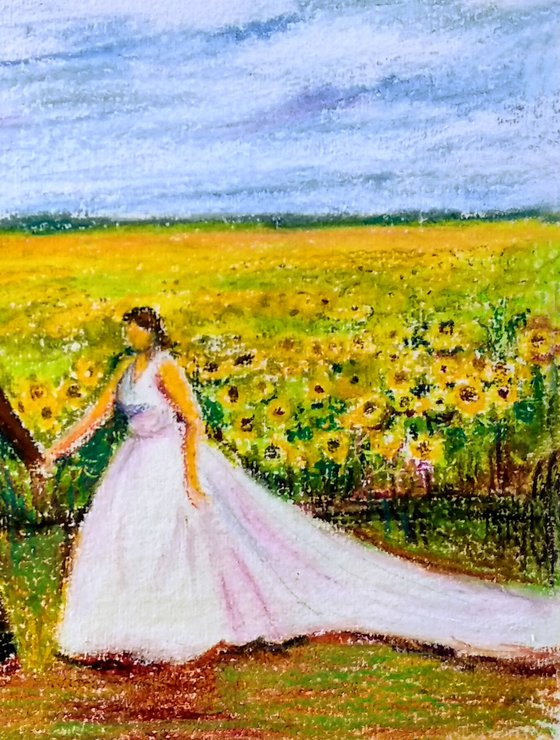 Romance in the Sunflower field