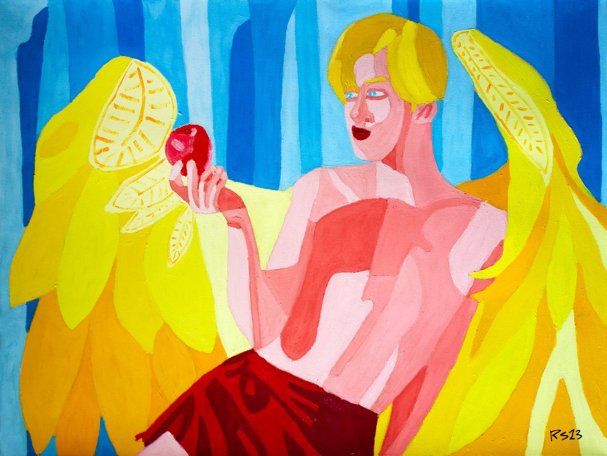 Angel and Apple by Randall Steinke