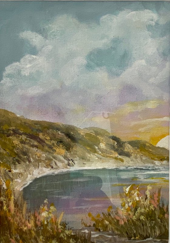 Framed Triptych of Lulworth Cove