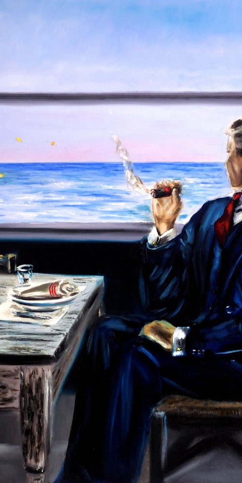 Dinner by the Sea by Ruslana Levandovska