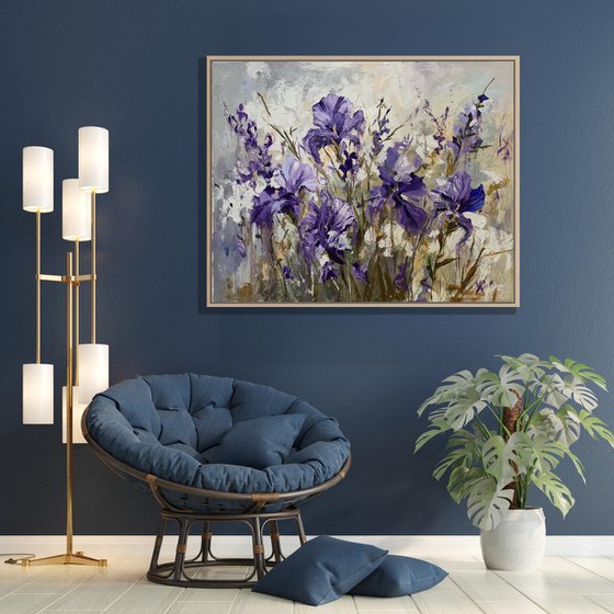 Lavender Breeze of irises.