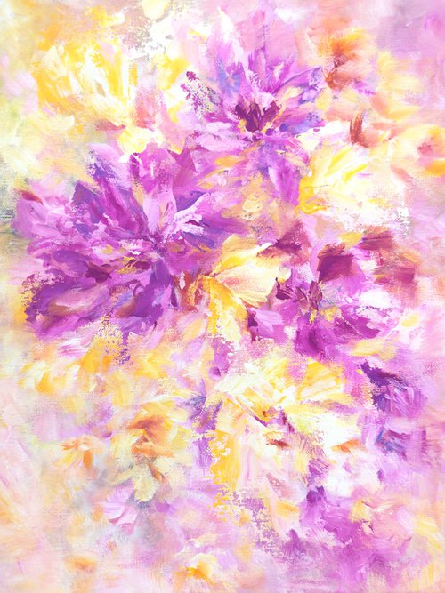 Abstract floral art "Summer" by Olga Grigo