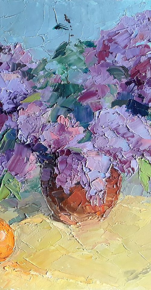 Lilac and tangerine by Boris Serdyuk