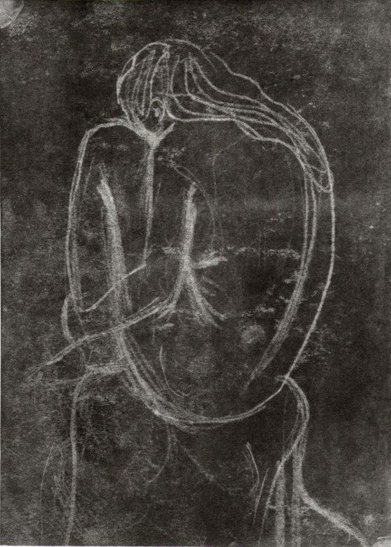 Seated female nude