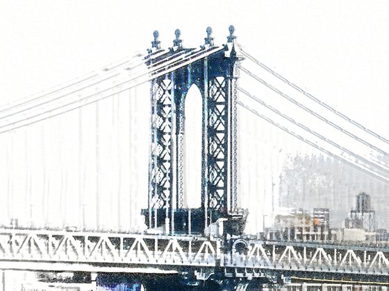 Trocitos de cielo, puente Manhattan/XL large original artwork