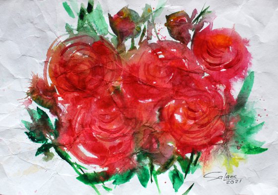 Flowes II  /  ORIGINAL PAINTING