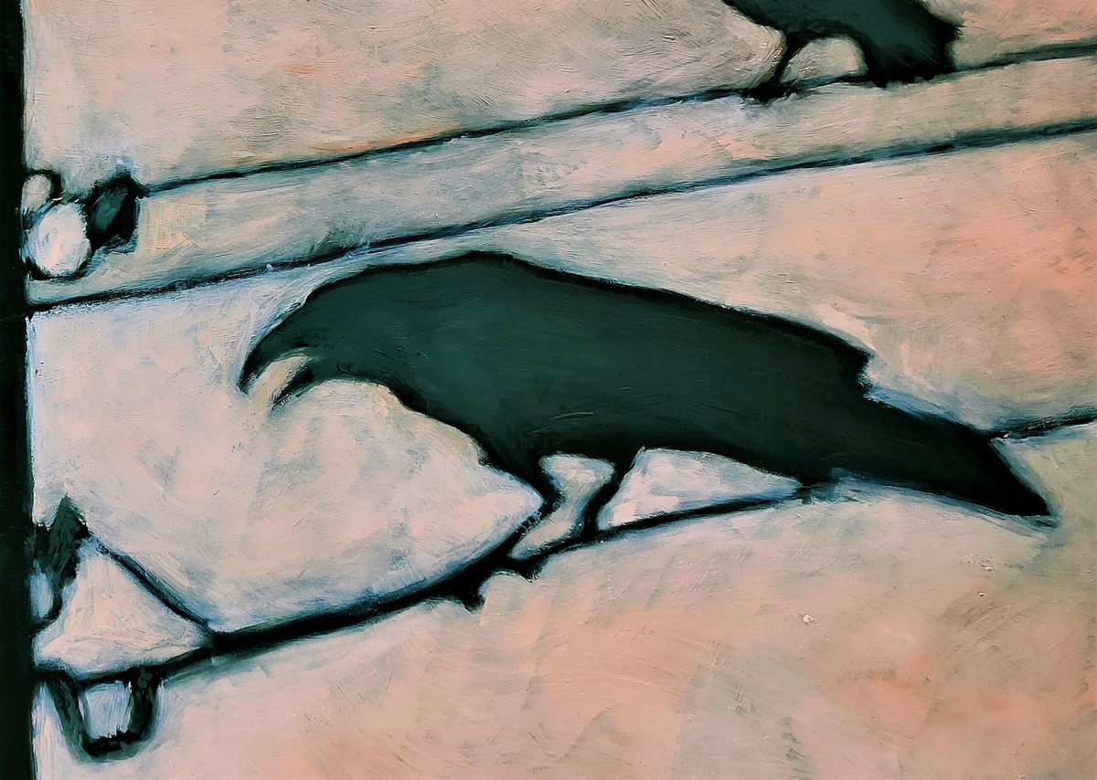 Impressionistic Animal Oil Painting By Albina Urbanek, 24 X 20, In A Light Mist, Original Artwork