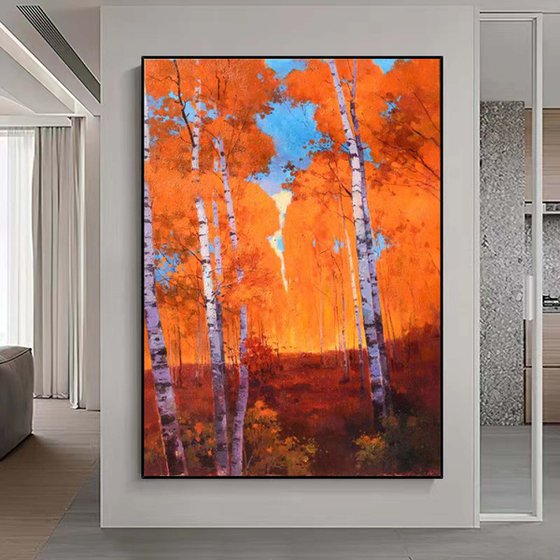 Birch trees forrest 080